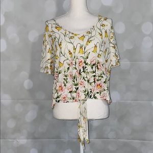 💥5/$25💥Lily White Front Tie Blouse